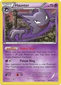 Haunter [XY - BREAKthrough 59/162] Reverse Holofoil Uncommon Pokemon TCG - Image 1