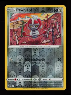 Pawniard 115/189 Reverse Holo Tomokazu Komiya Astral Radiance Pokemon Cards - Image 1