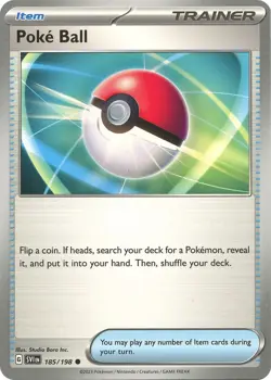 Poke Ball #185/198 Sv01 Scarlet & Violet Base Set Reverse Holo Pokemon TCG NM - Image 1
