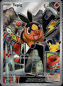 Tepig 050 Promo ME: Mega Evolution Promo Pokemon Holo Near Mint - Image 1