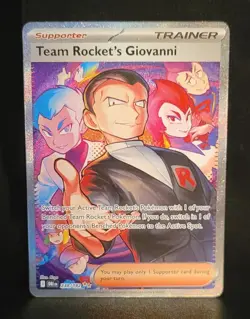 Pokemon: Team Rocket's Giovanni 238/182 SV10: Destined Rivals Illustration Rare - Image 1