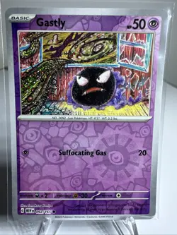 Gastly 092/165 Sv: Scarlet & Violet 151 Reverse Holo Pokemon TCG Near Mint - Image 1
