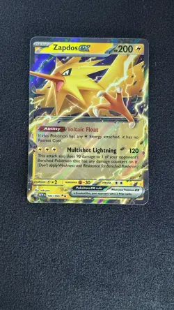 ZAPDOS EX | 145/165 | HOLO DOUBLE RARE | NM/M 151 POKEMON - Image 1