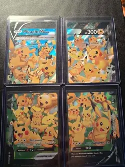 Pokemon Pikachu V-Union [Set of 4] Sword & Shield Promo Cards. NM Condition - Image 1