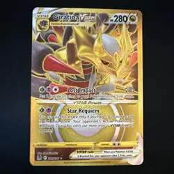 Pokemon Giratina VSTAR TCG Lost Origin 212/196 Secret Rare Gold Card NM - Image 1