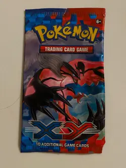 EMPTY Pokemon XY Base YVELTAL EX Booster Pack TORN CORNER - Image 1