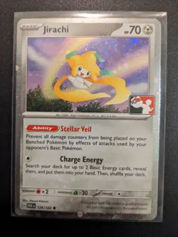 Jirachi Holo Pokemon Prize Pack Series 5 Promo Pokemon Card NM Play Stamped - Image 1