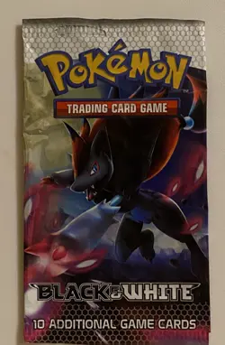 EMPTY Pokemon Black White ZOROARK Booster Pack - Image 1