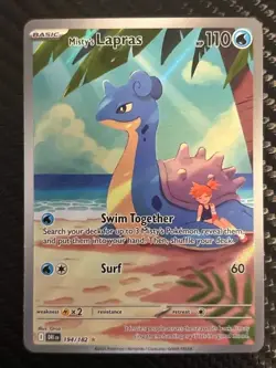 Pokemon TCG: Misty's Lapras Illustration Rare Destined Rivals 194/182 NM - Image 1