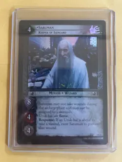 LOTR TCG Realms of the Elf Lords Saruman, Keeper of Isengard 3R68 Foil NM - Image 1
