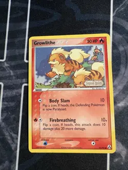 Growlithe 55/92 - Reverse Holo Stamped - EX Legend Maker - Image 1