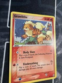 Growlithe 55/92 - Reverse Holo Stamped - EX Legend Maker - Image 2