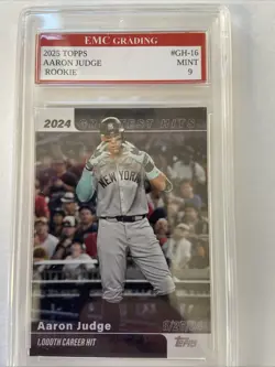 2025 Topps Series 1 - 2024 Greatest Hits Aaron Judge #GH-16 Graded 9 - Image 1