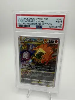 2022 Pokemon SWSH BSP Ultra Premium Collection #262 FA/Charizard VSTAR PSA 9 - Image 1