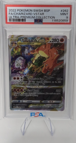 PSA 9 2022 Pokemon SWSH BSP FA/Charizard VSTAR Ultra-Premium Collection #262 - Image 1