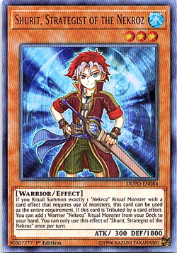 Shurit, Strategist Of The Nekroz DUPO-EN084 Yu-Gi-Oh Card Light Play 1st Edition - Image 1