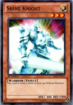 Shine Knight BP01-EN217 Yu-Gi-Oh! Card Light Play 1st Edition - Image 1