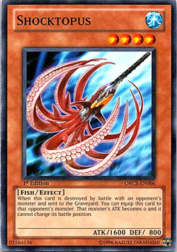 Shocktopus ORCS-EN006 Yu-Gi-Oh! Card Light Play 1st Edition - Image 1