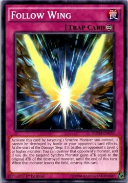 Follow Wing BOSH-EN070 Yu-Gi-Oh! Card Light Play 1st Edition - Image 1