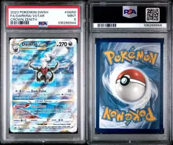 PSA 9 Darkrai VSTAR GG50/GG70 Crown Zenith Galarian Gallery Pokemon 2023 - Image 1