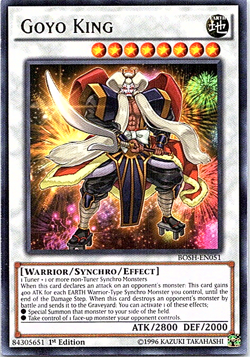 Goyo King BOSH-EN051 Yu-Gi-Oh! Card 1st Edition Light Play - Image 1
