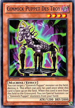 Gimmick Puppet Des Troy PRIO-EN095 Yu-Gi-Oh! Card Light Play 1st Edition - Image 1