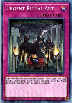 Urgent Ritual Art SHVA-EN060 Yu-Gi-Oh! Card Light Play 1st Edition - Image 1