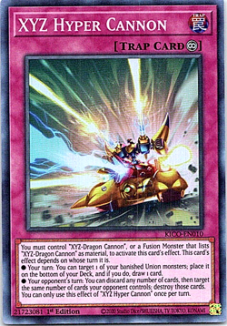 XYZ Hyper Cannon KICO-EN010 Yu-Gi-Oh! Card Light Play 1st Edition - Image 1