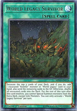 World Legacy Survivor MP19-EN119 Yu-Gi-Oh! Card Light Play 1st Edition - Image 1