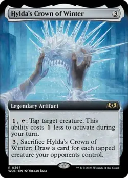 Hylda's Crown of Winter (Extended Art) -Foil Near Mint MTG Wilds of Eldraine - Image 1