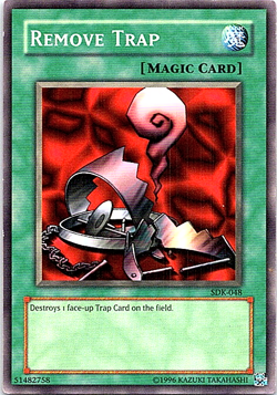 Remove Trap SDK-048 Yu-Gi-Oh! Card Moderate Play Unlimited - Image 1