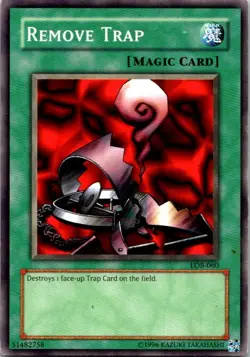 Remove Trap LOB-060 Yu-Gi-Oh! Card Light Play Unlimited - Image 1