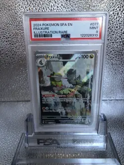 Fraxure 077/064 S&V Shrouded Fable 2024 - Pokemon Holo Illustration Rare PSA 9 - Image 1