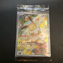 Eevee Pokemon Prismatic Evolutions Promo SVP 173 Sealed With Dividers New. - Image 1