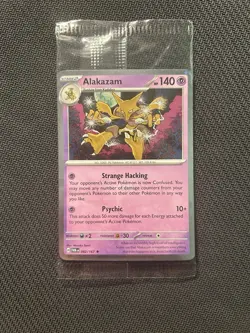 Pokemon TCG Alakazam 082/167 Cosmos Holo Promo! Sealed In Bag! See Description! - Image 1