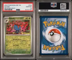 PSA 10 2023 Pokemon Gloom Reverse Holo 002/197 Obsidian Flames English • POP 1 - Image 1