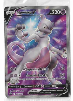 Mewtwo V SWSH229 Sword & Shield Promo Ultra Rare Holo Card Pokemon NM Sealed - Image 1
