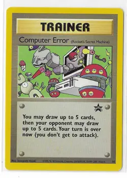 Computer Error 16 Black Star Promo WOTC Pokemon TCG Card NM - Image 1