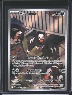 Houndour 204/197 Illustration Rare Obsidian Flames Pokemon Holo NM/M - Image 1