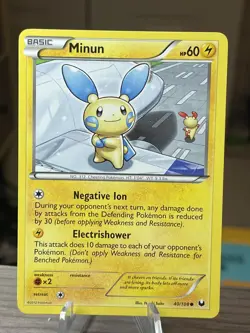 Pokemon Minun 40/108 Dark Explorers Regular NM/LP - Image 1
