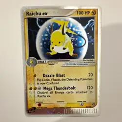 Pokemon TCG Raichu ex Sandstorm 98/100 Ultra Rare Holo English 100 HP Stage 1 - Image 1