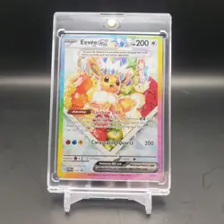 2025 POKEMON SVP EN-SV BLACK STAR PROMO #174 EEVEE ex PRISMATIC EVOLUTIONS CARD - Image 1