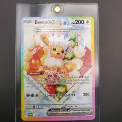2025 POKEMON SVP EN-SV BLACK STAR PROMO #174 EEVEE ex PRISMATIC EVOLUTIONS CARD - Image 3