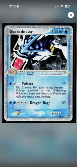 Pokemon Gyarados EX TCG Holo Card FireRed LeafGreen 109/112 - Image 5