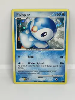 Pokemon Card Piplup Holo LP POP Series 6 15/17 - Image 1