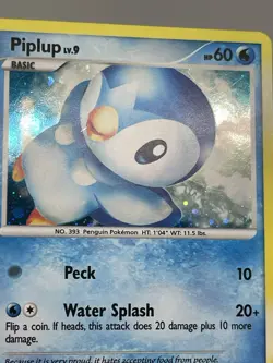 Pokemon Card Piplup Holo LP POP Series 6 15/17 - Image 2