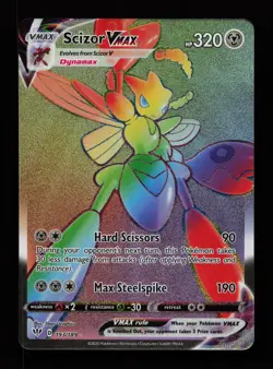 Scizor VMAX 193/189 Holo Rainbow Rare Darkness Ablaze Pokemon Cards - Image 1
