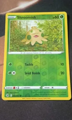Pokemon TCG Shroomish Fusion Strike 004/264 Reverse Holo Common-NM - Image 1