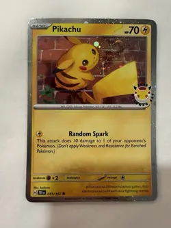 Pikachu Pokemon Day 2026 051/162 30th Anniversary Promo Pokemon TCG - NM - Image 1