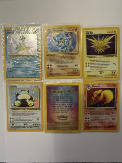 Pokemon Holo Vintage 1999 Zapdos/Flareon/1st ed. Machamp/Lapras/ Anc Mew/Snorlax - Image 1